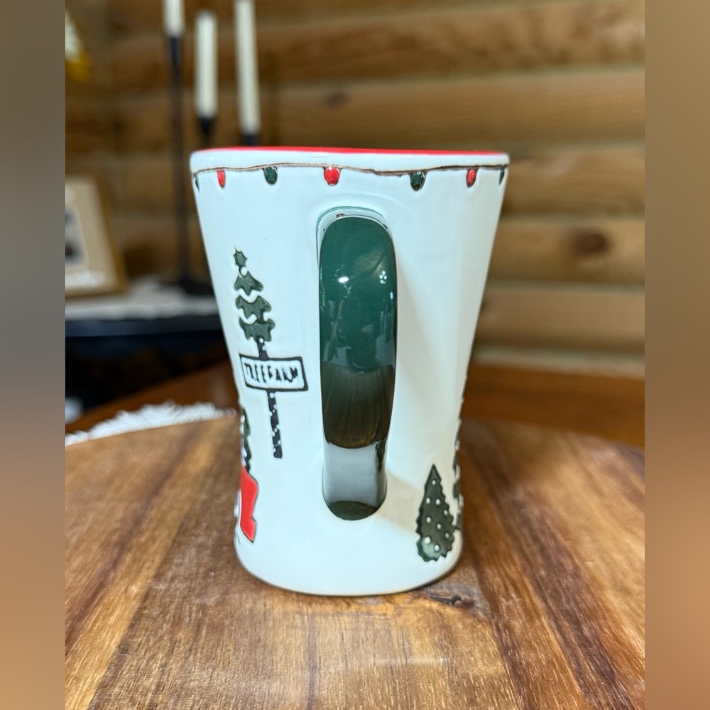 CHRISTMAS TREE FARM Ceramic Boot Shaped Mug - Picture 4 of 4